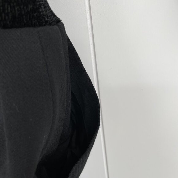 Vintage 80s Nina Ricci Black Sheath Long Sleeve Dress Square Neckline | M 40 - Picture 8 of 16